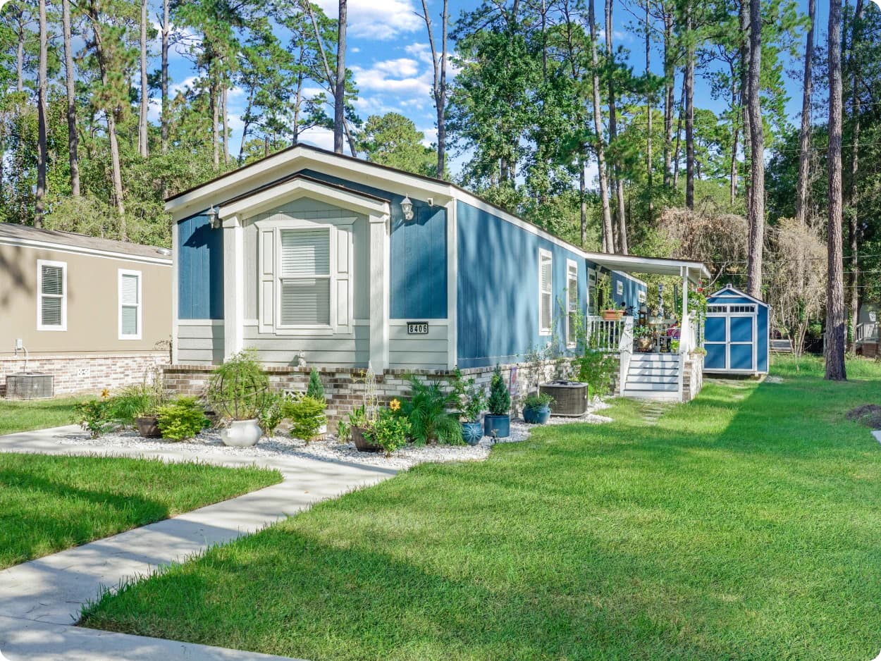 Timberwilde home blended with nature
